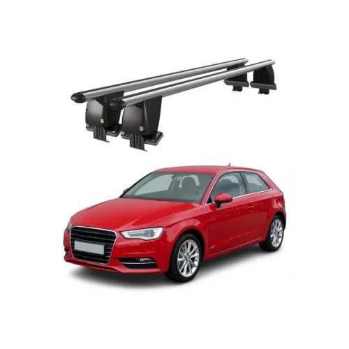 Bare transversale portbagaj auto aluminiu compatibile plafon neted Audi A3 8VA Sportback 2013-2020 argintii sau negre Kit-103