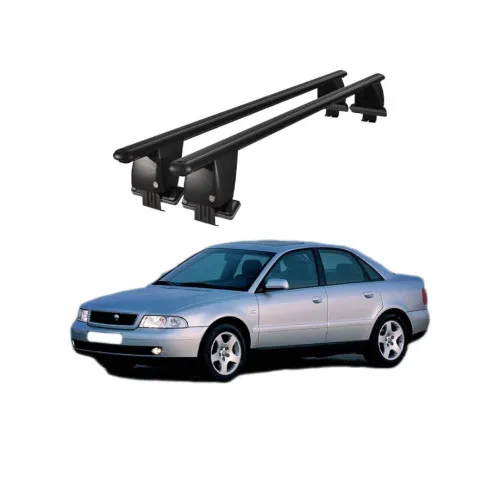 Bare transversale portbagaj auto aluminiu compatibile plafon neted Audi A4 B6 8E 8H 2000-2004 argintii sau negre Kit-101 — imaginea 2