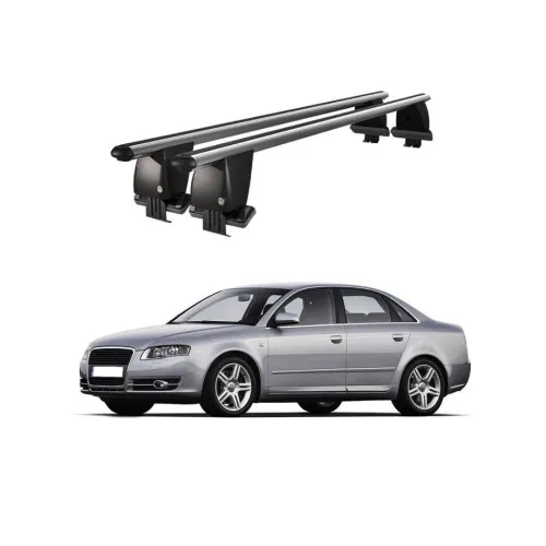 Bare transversale portbagaj auto aluminiu compatibile plafon neted Audi A4 B7 8E 8H 2004-2007 argintii sau negre Kit-101