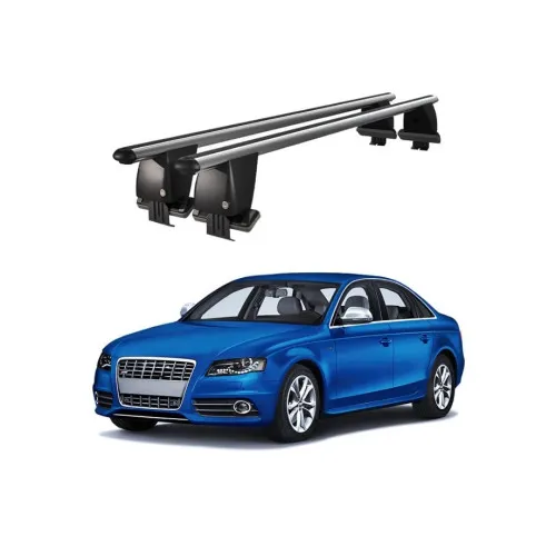 Bare transversale portbagaj auto aluminiu compatibile plafon neted Audi A4 B8 8K 2007-2012 argintii sau negre Kit-101