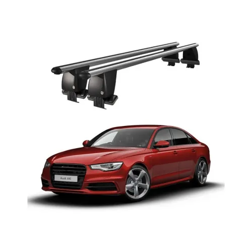 Bare transversale portbagaj auto aluminiu compatibile plafon neted Audi A6 4A C8 2018-> argintii sau negre Kit-104