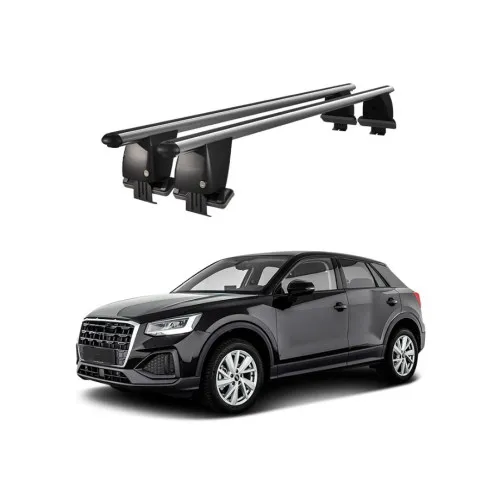 Bare transversale portbagaj auto aluminiu compatibile plafon neted Audi Q2 GA 2016-> argintii sau negre Kit-104