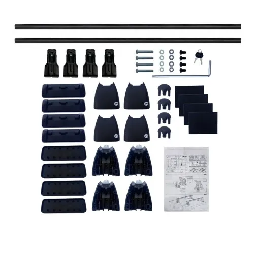 Bare transversale portbagaj auto aluminiu compatibile plafon neted BMW X3 F25 2010-2017 argintii sau negre Kit-102 — imaginea 7