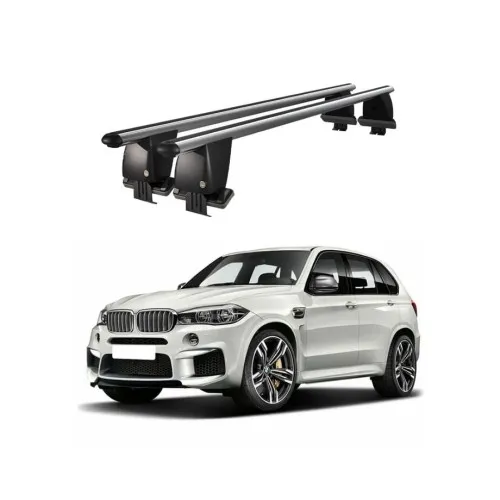 Bare transversale portbagaj auto aluminiu compatibile plafon neted BMW X5 F15 2013-2018 argintii sau negre Kit-101