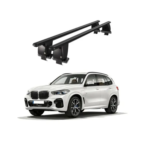 Bare transversale portbagaj auto aluminiu compatibile plafon neted BMW X5 G05 2019-> argintii sau negre Kit-101 — imaginea 2