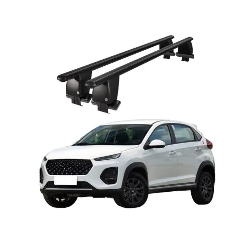 Bare transversale portbagaj auto aluminiu compatibile plafon neted Chery Tiggo 3X 2016-> argintii sau negre Kit-101 — imaginea 2