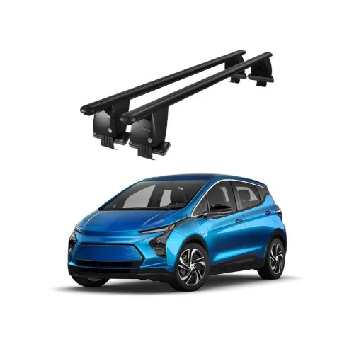 Bare transversale portbagaj auto aluminiu compatibile plafon neted Chevrolet Bolt 2016-> argintii sau negre Kit-102 — imaginea 2