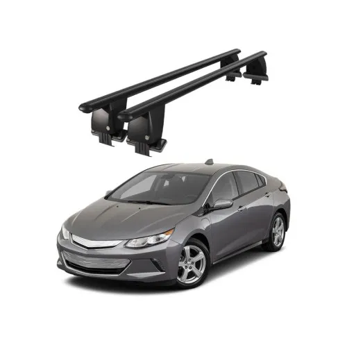 Bare transversale portbagaj auto aluminiu compatibile plafon neted Chevrolet Volt 2010-2015 argintii sau negre Kit-103 — imaginea 2