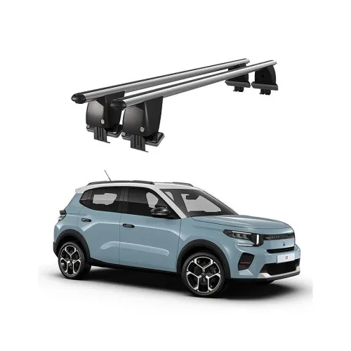 Bare transversale portbagaj auto aluminiu compatibile plafon neted Citroen C3 Aircross Mk3 2017-> argintii sau negre Kit-104