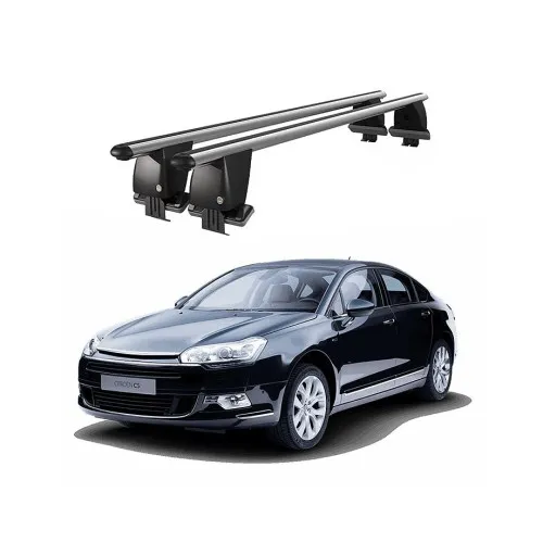 Bare transversale portbagaj auto aluminiu compatibile plafon neted Citroen C5 Mk1 2000-2007 argintii sau negre Kit-103