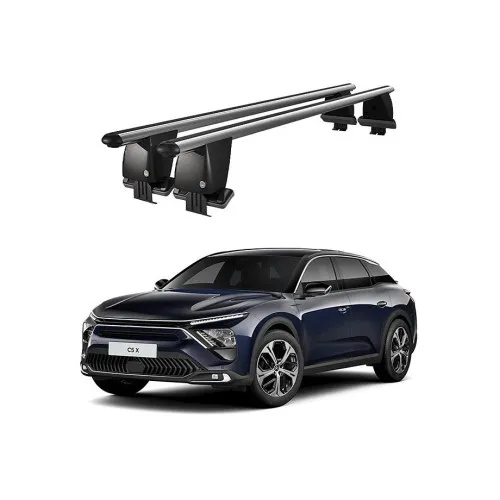 Bare transversale portbagaj auto aluminiu compatibile plafon neted Citroen C5 X E43 2021-> argintii sau negre Kit-105