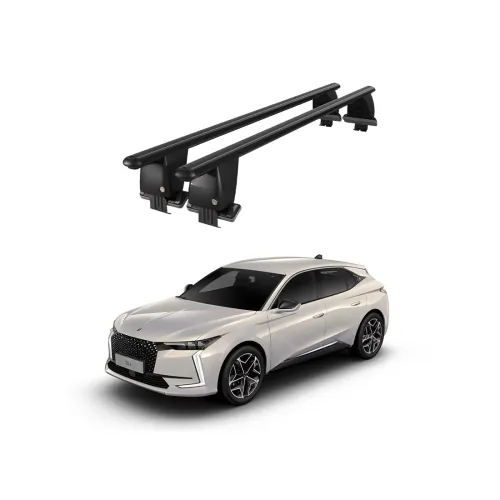 Bare transversale portbagaj auto aluminiu compatibile plafon neted DS 4 Mk2 2021-> argintii sau negre Kit-105 — imaginea 2