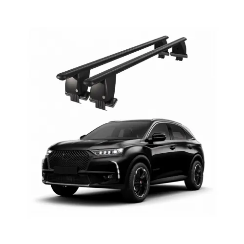 Bare transversale portbagaj auto aluminiu compatibile plafon neted DS 7 Crossback 2017-> argintii sau negre Kit-107 — imaginea 2