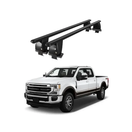 Bare transversale portbagaj auto aluminiu compatibile plafon neted Ford F250 2015-> argintii sau negre Kit-108 — imaginea 2