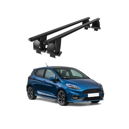 Bare transversale portbagaj auto aluminiu compatibile plafon neted Ford Fiesta VII ST-Line 2017-> argintii sau negre Kit-109 — imaginea 2