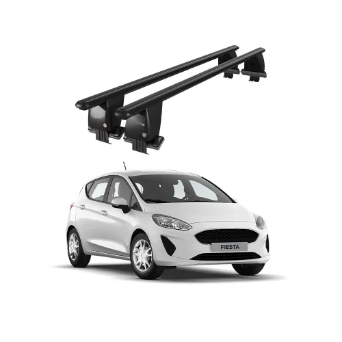 Bare transversale portbagaj auto aluminiu compatibile plafon neted Ford Fiesta VII 2017-> argintii sau negre Kit-109 — imaginea 2