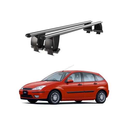 Bare transversale portbagaj auto aluminiu compatibile plafon neted Ford Focus I Combi 1998-2005 argintii sau negre Kit-101