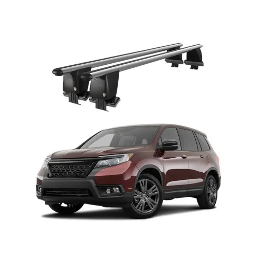 Bare transversale portbagaj auto aluminiu compatibile plafon neted Honda Passport III 2019-> argintii sau negre Kit-108