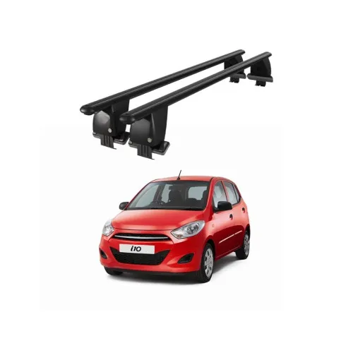 Bare transversale portbagaj auto aluminiu compatibile plafon neted Hyundai i10 IA 2013-2017 argintii sau negre Kit-108 — imaginea 2