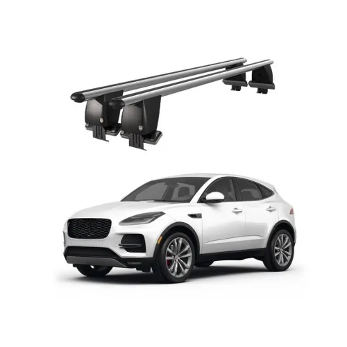 Bare transversale portbagaj auto aluminiu compatibile plafon neted Jaguar E-Pace X540 2017-> argintii sau negre Kit-102