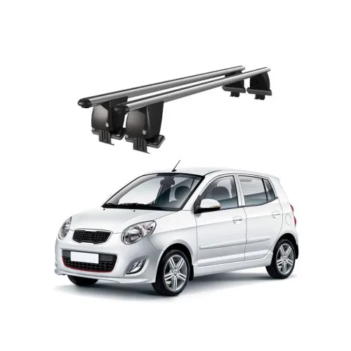 Bare transversale portbagaj auto aluminiu compatibile plafon neted Kia Picanto TA 2011-2017 argintii sau negre Kit-108