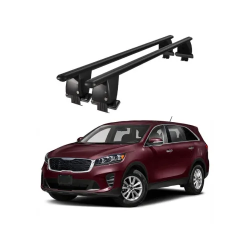 Bare transversale portbagaj auto aluminiu compatibile plafon neted Kia Sorento UM 2019-2020 argintii sau negre Kit-102 — imaginea 2