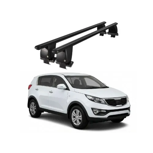 Bare transversale portbagaj auto aluminiu compatibile plafon neted Kia Sportage SL 2010-2013 argintii sau negre Kit-103 — imaginea 2