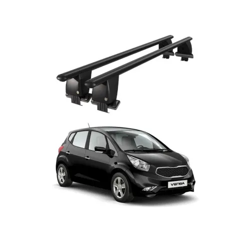 Bare transversale portbagaj auto aluminiu compatibile plafon neted Kia Venga 2014-> argintii sau negre Kit-102 — imaginea 2