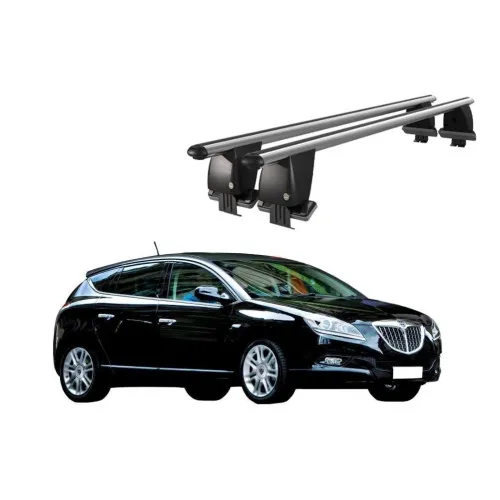 Bare transversale portbagaj auto aluminiu compatibile plafon neted Lancia Delta III 2008-2015 argintii sau negre Kit-101