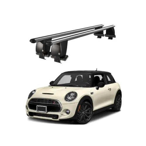 Bare transversale portbagaj auto aluminiu compatibile plafon neted Mini Cooper 2014-2018 argintii sau negre Kit-103