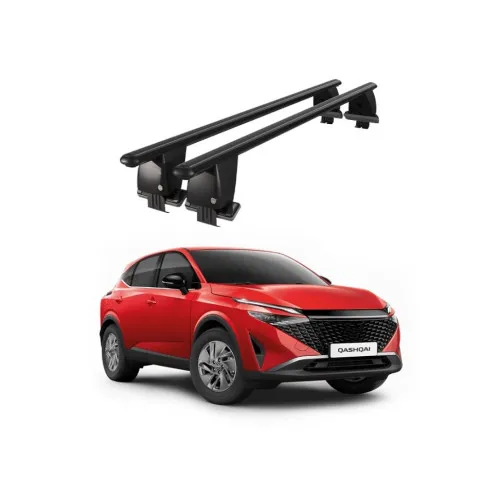 Bare transversale portbagaj auto aluminiu compatibile plafon neted Nissan Qashqai J12 2021-> argintii sau negre Kit-101 — imaginea 2