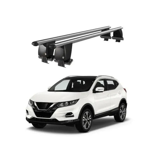 Bare transversale portbagaj auto aluminiu compatibile plafon neted Nissan Qashqai J11 2017-2021 argintii sau negre Kit-105