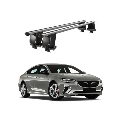 Bare transversale portbagaj auto aluminiu compatibile plafon neted Opel Insignia Grand Sport 2017-> argintii sau negre Kit-101