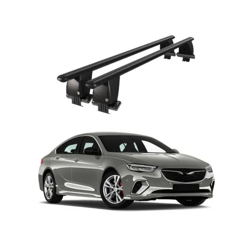 Bare transversale portbagaj auto aluminiu compatibile plafon neted Opel Insignia Grand Sport 2017-> argintii sau negre Kit-101 — imaginea 2