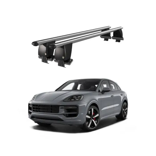 Bare transversale portbagaj auto aluminiu compatibile plafon neted Porsche Cayenne PO536 2017-> argintii sau negre Kit-101