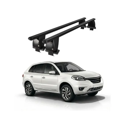 Bare transversale portbagaj auto aluminiu compatibile plafon neted Renault Koleos 2008-2016 argintii sau negre Kit-101 — imaginea 2