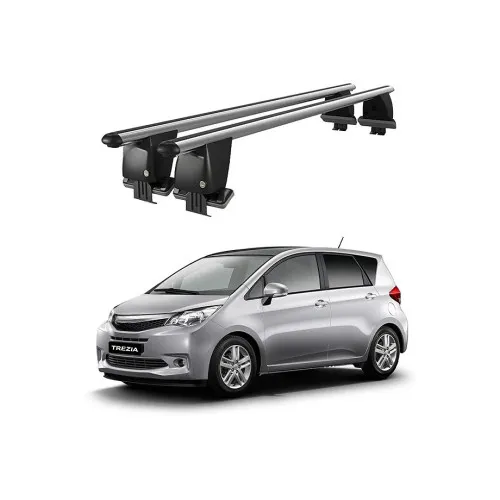 Bare transversale portbagaj auto aluminiu compatibile plafon neted Subaru Trezia 2011-> argintii sau negre Kit-108