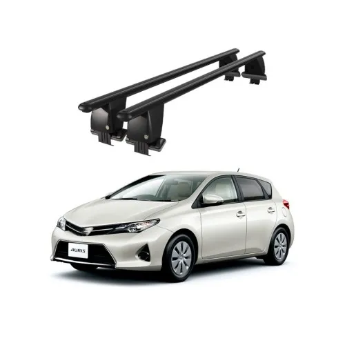 Bare transversale portbagaj auto aluminiu compatibile plafon neted Toyota Auris E180 2012-2018 argintii sau negre Kit-108 — imaginea 2