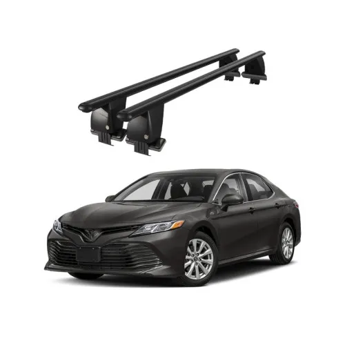 Bare transversale portbagaj auto aluminiu compatibile plafon neted Toyota Camry XV70 2017-> argintii sau negre Kit-108 — imaginea 2