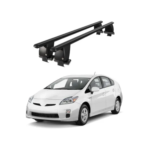 Bare transversale portbagaj auto aluminiu compatibile plafon neted Toyota Prius III XW30 2009-2015 argintii sau negre Kit-108 — imaginea 2