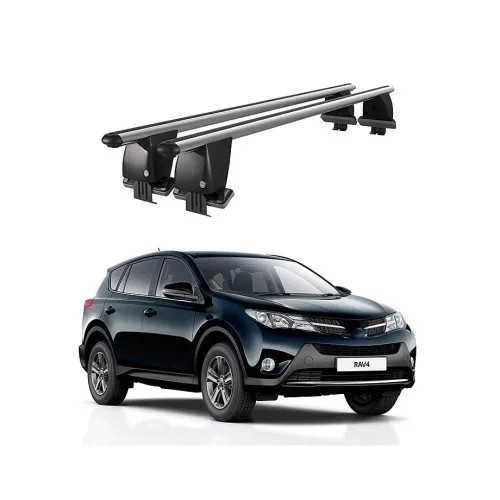 Bare transversale portbagaj auto aluminiu compatibile plafon neted Toyota Rav4 XA40 2013-2018 argintii sau negre Kit-108