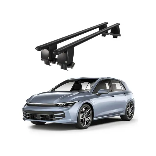 Bare transversale portbagaj auto aluminiu compatibile plafon neted Volkswagen Golf 7 5G 2019-> argintii sau negre Kit-105 — imaginea 2