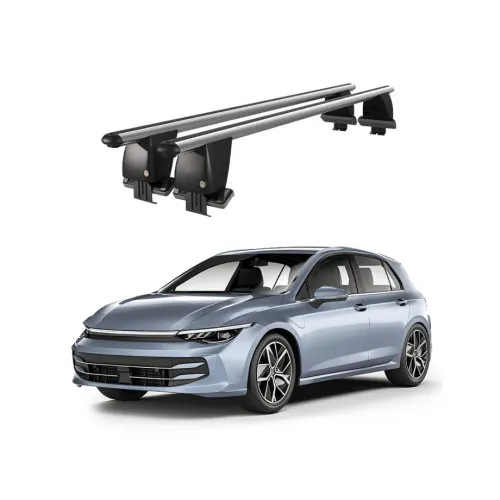 Bare transversale portbagaj auto aluminiu compatibile plafon neted Volkswagen Golf 7 5G 2019-> argintii sau negre Kit-105