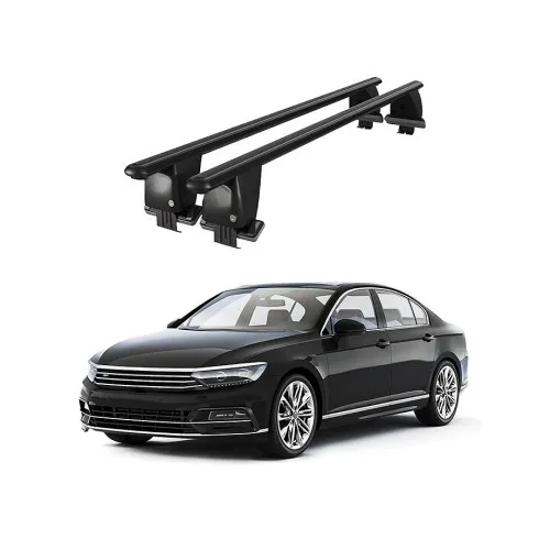 Bare transversale portbagaj auto aluminiu compatibile plafon neted Volkswagen Passat B8 2014-> argintii sau negre Kit-101 — imaginea 2