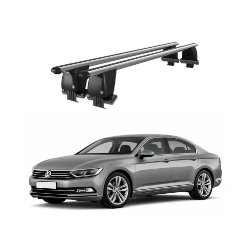 Bare transversale portbagaj auto aluminiu compatibile plafon neted Volkswagen Passat B8 Alltrack 2019-> argintii sau negre Kit-101