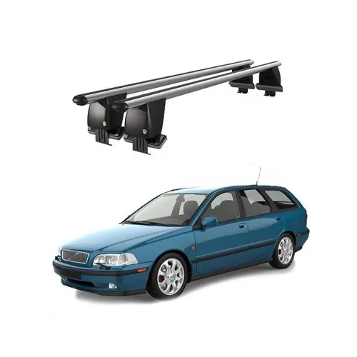Bare transversale portbagaj auto aluminiu compatibile plafon neted Volvo V40 1995-2012 argintii sau negre Kit-108