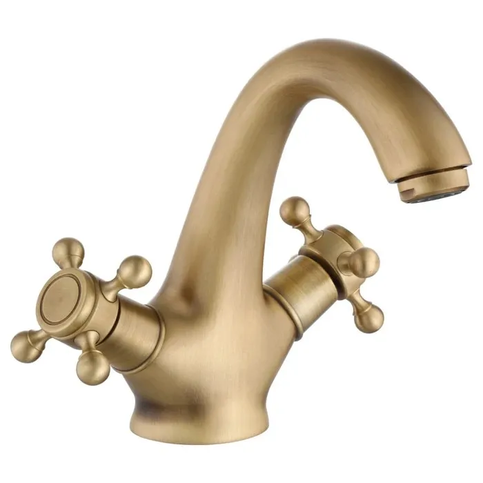 Baterie baie pentru lavoar, Sydney, montaj stativ, dubla comanda, finisaj bronz