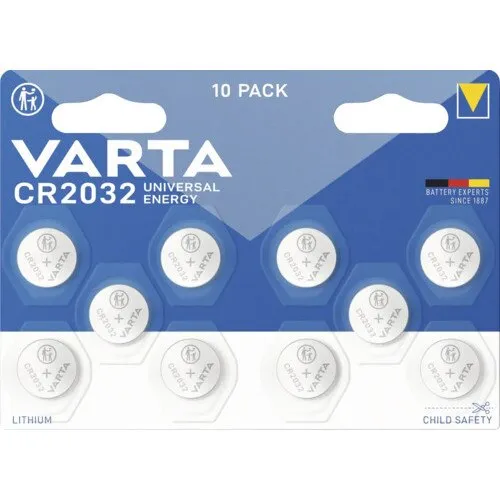 Baterie buton litiu Varta Energy CR2032 3V, pachet 10 bucati
