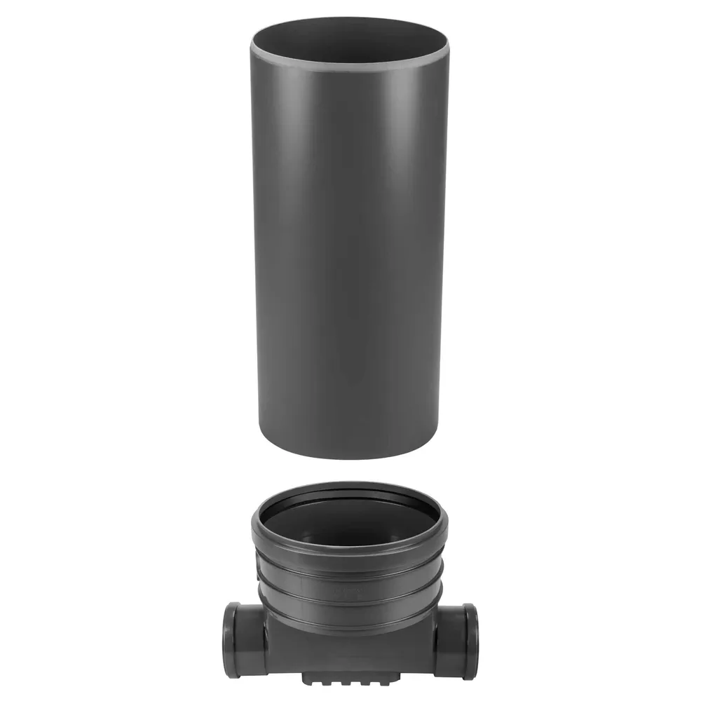 Baza camin complet echipata, PP, D 400 mm, 1 intrare + 1 iesire D 110 mm, H 1250 mm