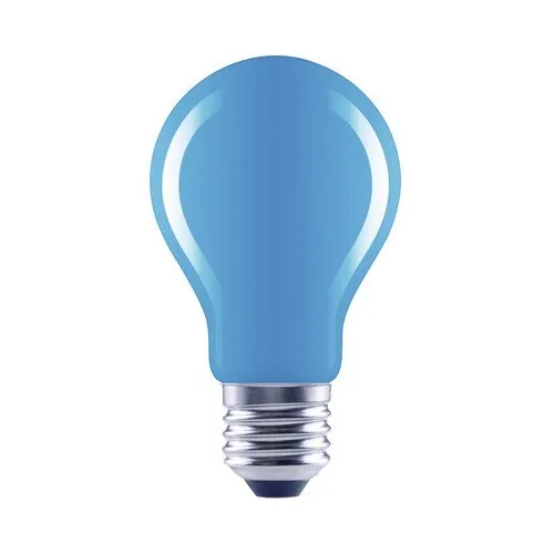 Bec albastru LED Flair E27 4W, glob A60, durata viata 15.000 h